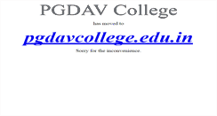 Desktop Screenshot of pgdav.du.ac.in