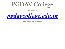 Tablet Screenshot of pgdav.du.ac.in