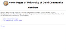 Tablet Screenshot of people.du.ac.in