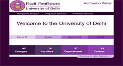 Desktop Screenshot of du.ac.in
