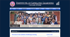 Desktop Screenshot of illl.du.ac.in