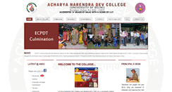 Desktop Screenshot of andcollege.du.ac.in